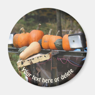 Aimant Citrouilles sur la nature de camion Personnalisé