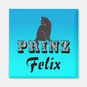 Aimant City Prinz schwarzer Kater Katze (Devant)