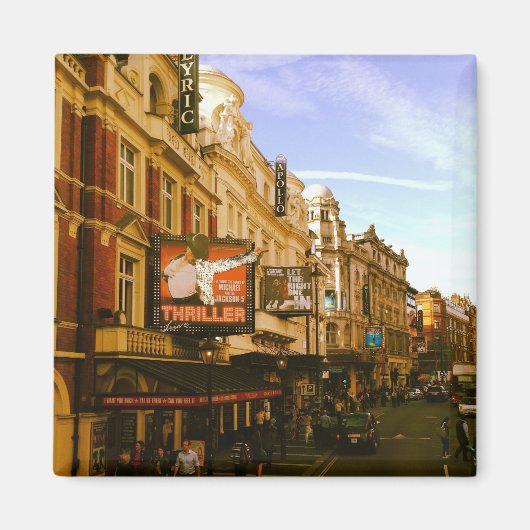 Aimant Cityscape Vintage urbain (Devant)