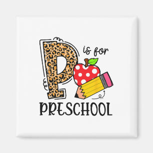 Aimant Ck À L'École P Est Pour L'École Préscolaire Premie