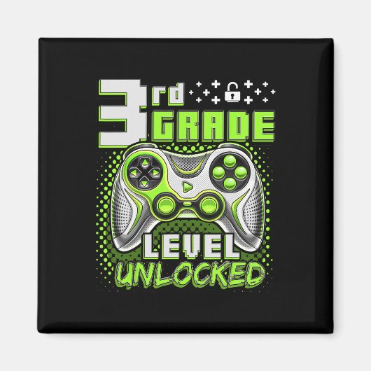Aimant Ck To School 3rd Grade Boys Gamer First Day School (Devant)