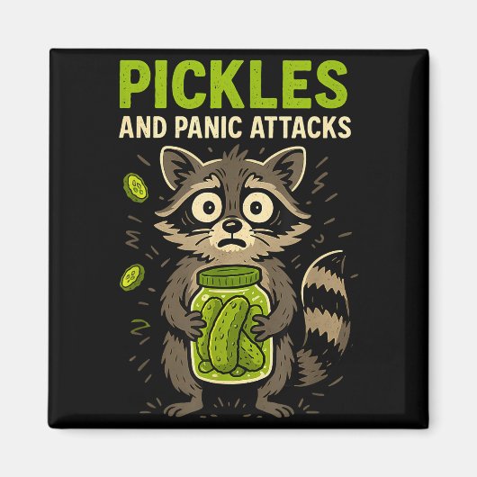 Aimant Ckles And Panic Attacks Raccoon Trash Panda Funny (Devant)