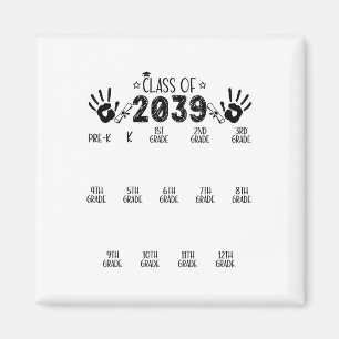 Aimant Cl de 20&#; Grandir avec moi de la maternelle à l