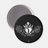 Aimant Claddagh (blanc) (Recto/Verso)