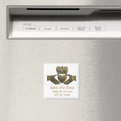 Aimant Claddagh Irlandais Or - save the date (In Situ (Lave-vaisselle))