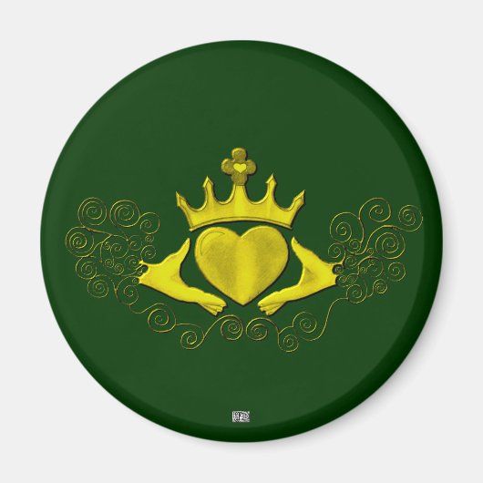 Aimant Claddagh (Or) (Devant)