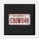 Aimant Clam Chowder Boston Accent Chowdah Funny  (Devant)