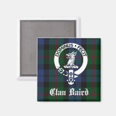 Aimant Clan Baird Tartan Crest (Recto/Verso)