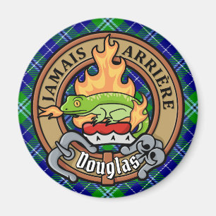 Aimant Clan Douglas Crest sur Tartan