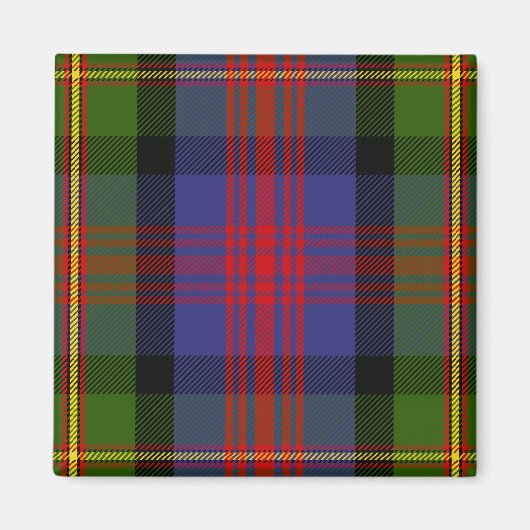 Aimant Clan écossais MacLennan Tartan Plaid (Devant)