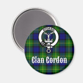 Aimant Clan Gordon Tartan Crest (Recto/Verso)