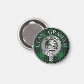 Aimant Clan Graham Crest & Tartan (Recto/Verso)