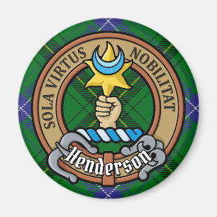 Aimant Clan Henderson Crest sur Tartan