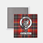 Aimant Clan Innes Crest Badge et Tartan (Recto/Verso)