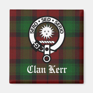 Aimant Clan Kerr Tartan et Insigne de crête