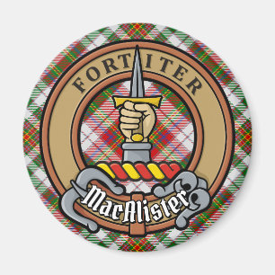 Aimant Clan MacAlister Crest sur le tatan de robe