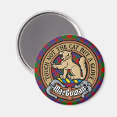 Aimant Clan MacGowan Crest sur Tartan (Recto/Verso)