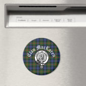 Aimant Clan MacLaren Crest Badge & Tartan personnalisable (In Situ (Lave-vaisselle))