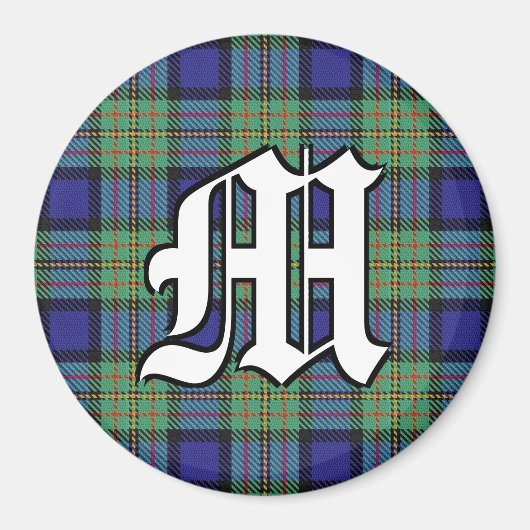 Aimant Clan MacLaren Tartan Accents Plaid (Devant)