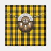 Aimant Clan MacLeod Tartan Et Sporran (Devant)