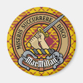 Aimant Clan MacMillan Crest sur le tatan de robe (Devant)