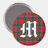 Aimant Clan MacNaughton MacNachtan Tartan Accents Plaid (Recto/Verso)