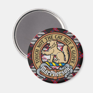 Aimant Clan MacPherson Crest sur la chasse Tartan
