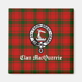 Aimant Clan MacQuarrie Tartan et Crest (Devant)