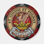 Aimant Clan Marjoribanks crête sur Tartan (Devant)