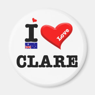 Aimant CLARE - I Love