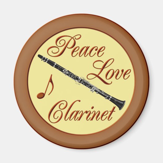 AIMANT CLARINET DE L'AMOUR DE LA PAIX (Devant)