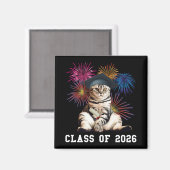 Aimant Class Of 2026 Cat Lover (Recto/Verso)