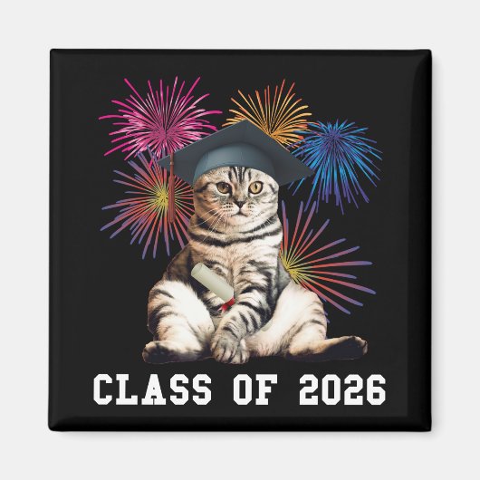 Aimant Class Of 2026 Cat Lover (Devant)