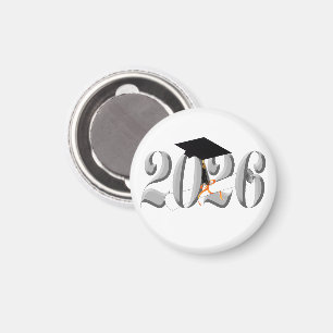 Aimant Classe Argent de 2026 Graduation