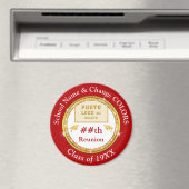 Aimant Classe bon marché Cadeaux de Réunion, Rouge, Blanc (In Situ (Lave-vaisselle))