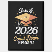 Aimant Classe De 2026 Compter En Cours Peronalisé (Recto)