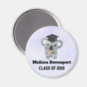 Aimant Classe de 20xx Cute Koala Ours dans la casquette d (Recto/Verso)