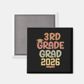 Aimant Classe de 3e année diplômée de 2026 Graduation Gra (Recto/Verso)