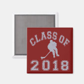 Aimant Classe De Hockey 2018 - Grey 2 (Recto/Verso)