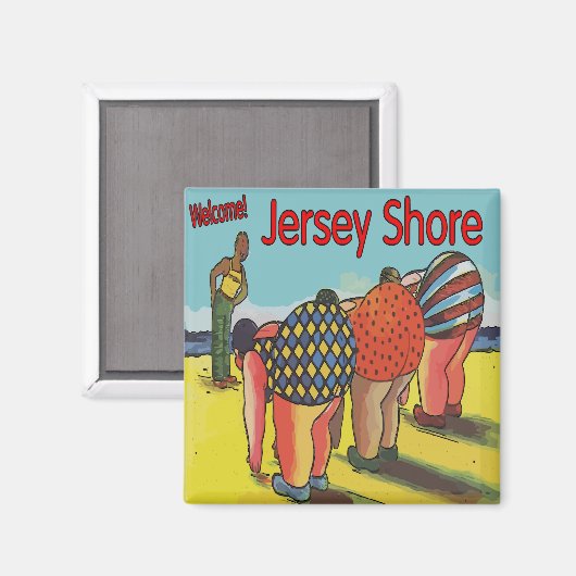 Aimant Classe d'exercice Jersey Shore (Recto/Verso)