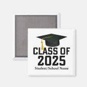 Aimant Classe Letterman de 2025 Graduation (Recto/Verso)