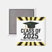 Aimant Classe Letterman de 2025 Graduation (Recto/Verso)