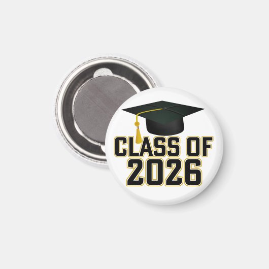 Aimant Classe Letterman de 2026 Graduation (Recto/Verso)