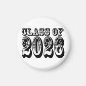 Aimant Classe Ouest de 2026 Graduation (Devant)