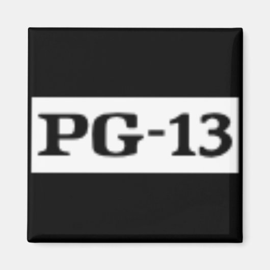 Aimant Classé PG-13, Système de notation (Devant)