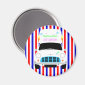 Aimant Classic Austin Mini glace Van (Recto/Verso)