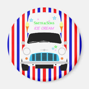 Aimant Classic Austin Mini glace Van