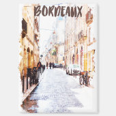 Aimant Classic Bordeaux France Aquarelle Travel (Recto)