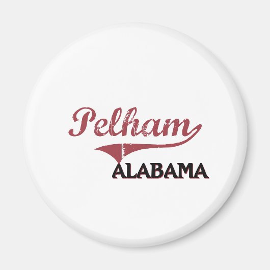 Aimant Classic de la ville de Pelham Alabama (Devant)