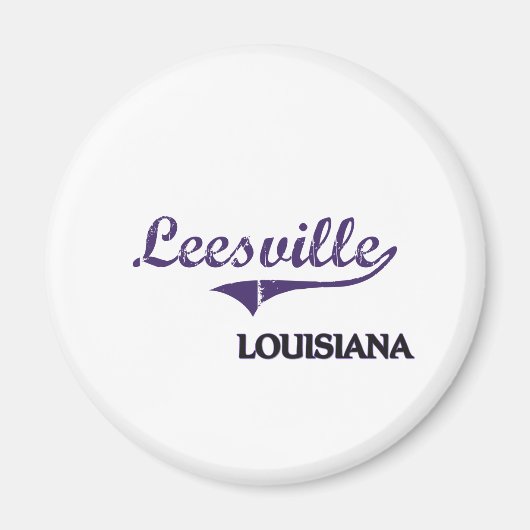 Aimant Classic de Leesville en Louisiane (Devant)